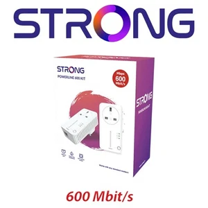 Strong Powerline Adapter 600Mbps Passthrough Gaming Network TV IPTV Router - Picture 1 of 16