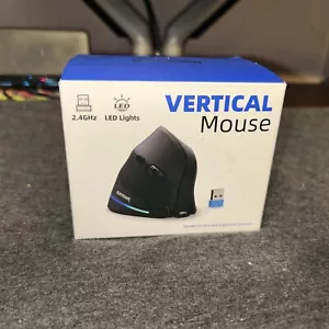 Ergonomic Vertical Mouse Rechargeable Wireless Mouse Adjustable DPI Echpower - Picture 1 of 3