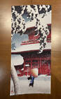 Kawase Hasui 20 Views Of Tokyo Shiba Zojoji Tenugui Towel 30.3 x 13.7" Gift
