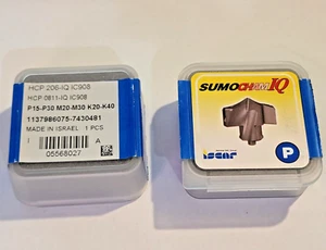 HCP 206 IQ IC908 0811 IQ IC908 ISCAR CHAMDRILL 2 INSERTS *** GENUINE *** - Picture 1 of 1