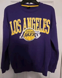 Los Angeles Lakers Sweater Womens Small Purple Ultra Game Pullover Sweatshirt - Picture 1 of 13