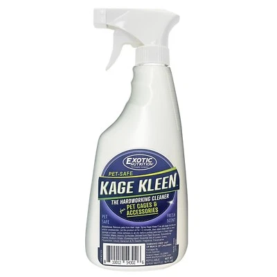 EXOTIC NUTRITION Kage Kleen (16 oz) - Natural Pet-Safe All-Purpose Cleaner - Cage, Toy, Accessory