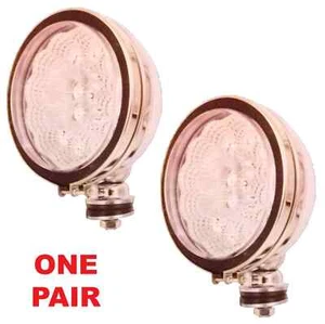 2X 6" 12V hellweiße LED Chrom Auto Van LKW Scheinwerfer Spot Nebelscheinwerfer Lampen - Bild 1 von 1