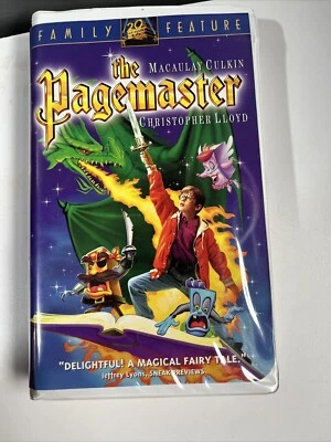 The Pagemaster (VHS, 1995, Clamshell) Macaulay Culkin, Christopher Lloyd Fantasy - Image 1 of 3