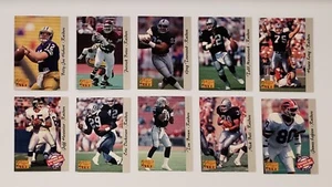 1993 Pro Line Live TEAM SET Raiders Brown, Dickerson, Long, Lofton, Hostetler, - Picture 1 of 1