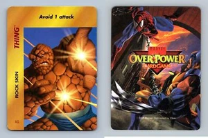 Thing - Rock Skin - Marvel Overpower 1995 Fleer Special CCG Card - Picture 1 of 1