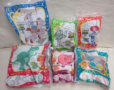 Juego completo de 6 dispensadores de dulces juguetes Happy Meal McDonalds Toy Story 2 1999 Foto 1 de 4