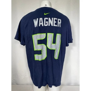 Bobby Wagner #54 Seattle Seahawks NFL Nike Blue Jersey T-Shirt Men's XXL - Picture 1 of 11
