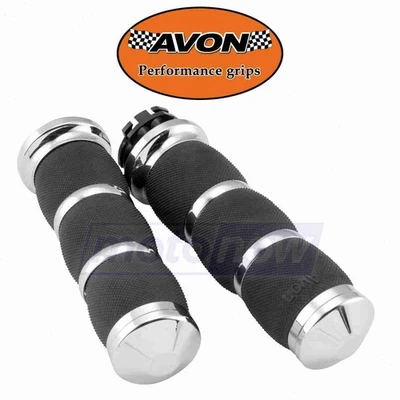 Avon Grips Air Cushioned Grips for 1988-2017 Harley Davidson FLSTC Heritage cp - Image 1 of 4