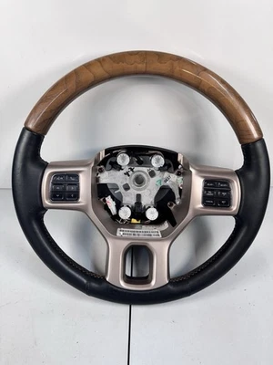 2013-2018 Dodge Ram 1500 2500 Limited Black Longhorn Heated Steering Wheel - Image 1 of 4