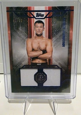 2025 Topps UFC Knockout - Shavkat Rakhmonov - 1-2 Combo Relic /50 - Fighter Worn - Image 1 of 3