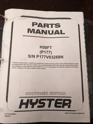 Carretilla elevadora de gas Hyster P177 H50FT servicio edición al cliente  Foto 1 de 3