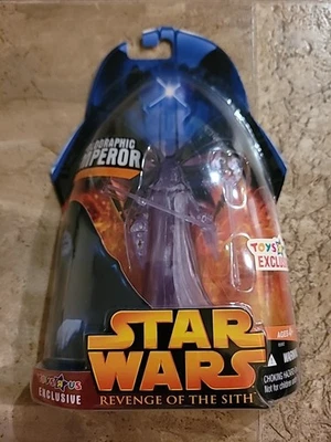 Revenge Of The Sith Toys R Us Exclusivo Emperador Holográfico Casi Nuevo Sellado de Fábrica Foto 1 de 4