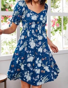 Her universe Disney Cinderella Floral Icons Allover Print Dress Flowers Women S - Picture 1 of 12