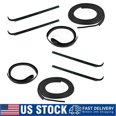 New Door Window Sweep Weatherstrip Seal Kit For Ford Bronco F150 1987-1997 Foto 1 de 4
