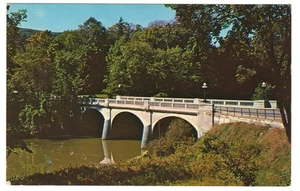 Postal Puente de Mármol Proctor Vermont Main Street Otter Creek Condado de Rutland - Imagen 1 de 2