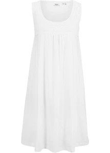 Shirtkleid mit hübschem Spitzeneinsatz Gr 44/46 Wollweiß Damen Mini-Kleid Neu* - Bild 1 von 1