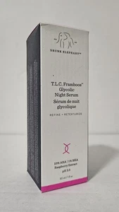 Drunk Elephant - TLC Framboos Suero de Noche Glicólico 30 ml 1 oz - Imagen 1 de 5