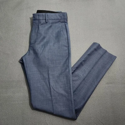 J. Crew Men 28X32 (30X32) Blue Wool Thompson Slim Dress Pants - Image 1 of 4