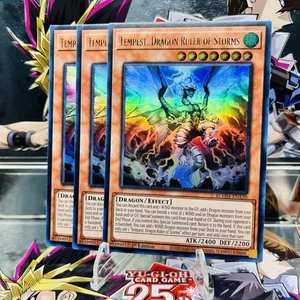 3x Yugioh Playset Tempest, Dragon Ruler of Storms BLMM-EN120 Ultra Rare NM - Picture 1 of 1