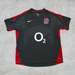 Camiseta de visitante Inglaterra Rugby Union 2010 2011 Nike para hombre camiseta grande gris rojo O2 - Imagen 1 de 5