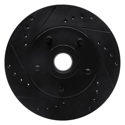 For Lincoln Town Car 81-90 Brake Rotor eLINE Drilled & Slotted 1-Piece Front Foto 1 de 4