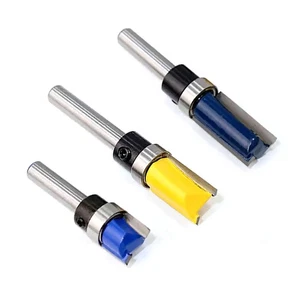 3Pcs/Set 1/4 inch Shank Straight Flush Trim Router Bits Woodworking Wood Tool - Picture 1 of 10