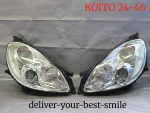 Toyota LEXUS SC430 UZZ40 headlight Koito 24-46 HCHR-70 100-77214 Set Used Japan - Foto 1 di 11