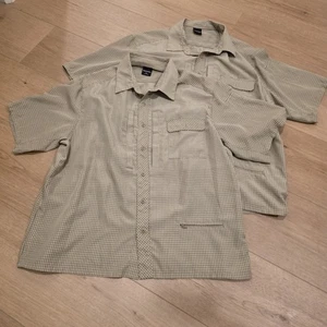 Propper Short Sleeve Tactical Shirt Mens Size 2XL Plaid Snap Button Lot Of 2 EUC - Picture 1 of 15