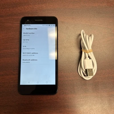 LG Rebel 4 4G LTE 5" 16GB 8MP Prepaid Smartphone TracFone, Black - Image 1 of 3