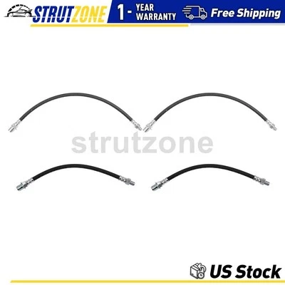 4x Línea de manguera de freno delantero trasero para International Harvester 1200D 3,9 L 4,4 L 6,4 L Foto 1 de 4