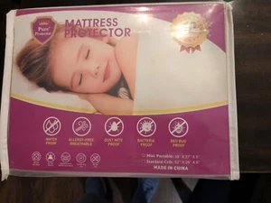 Waterproof Crib Mattress Protector Pad - Quilted, Fitted Baby Mattress Cover - Picture 1 of 1