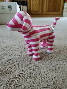 Victorias Secret Love Pink Puppy Dog Red White Plush 7" Toy - Picture 1 of 5