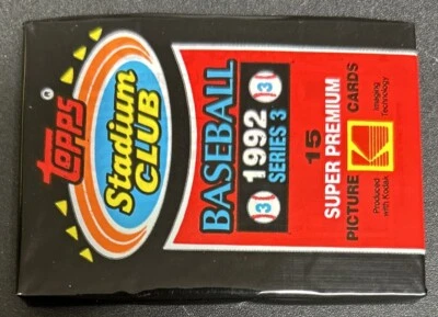 Paquete de béisbol 1992 Topps Stadium Club Greg Swindell novato (RC) Rojos mostrando excelente Foto 1 de 2