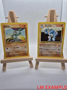 Machop 52/102 Machoke 34/102 WOTC Vintage | Base Set Pokemon TCG - Foto 1 di 6