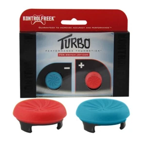 KONTROL FREEK FPS KONTROLFREEK Blue Red TURBO THUMBSTICKS NINTENDO SWITCH Cap - Picture 1 of 2
