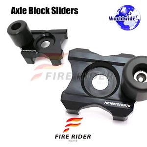 Racing Billet Rear Axle Block Sliders For Kawasaki Z250 Z300 2014-2018 15 16 17 - Picture 1 of 9