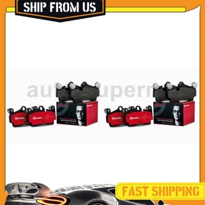 For Audi A6 2016-2018 Front Rear Brake Pad Set Brembo 2PCS - Image 1 of 4