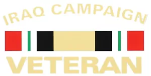 IRAQI FREEDOM VETERAN CON DECALCOMANIA ADESIVO NASTRO - Foto 1 di 1