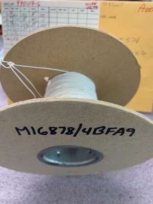 (100FT REEL) PN# 990119-6, M16878/4BFA9 MIL-16878/4 TYPE E 22 AWG SILVER PLT COP - Image 1 of 4
