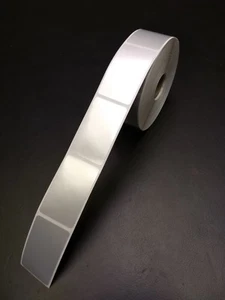 Silber Polyester/Mylar Thermodrucker Etikettenrolle, 1,5"" x 2,5"", 500/Rolle, 1"" Kern - Bild 1 von 2
