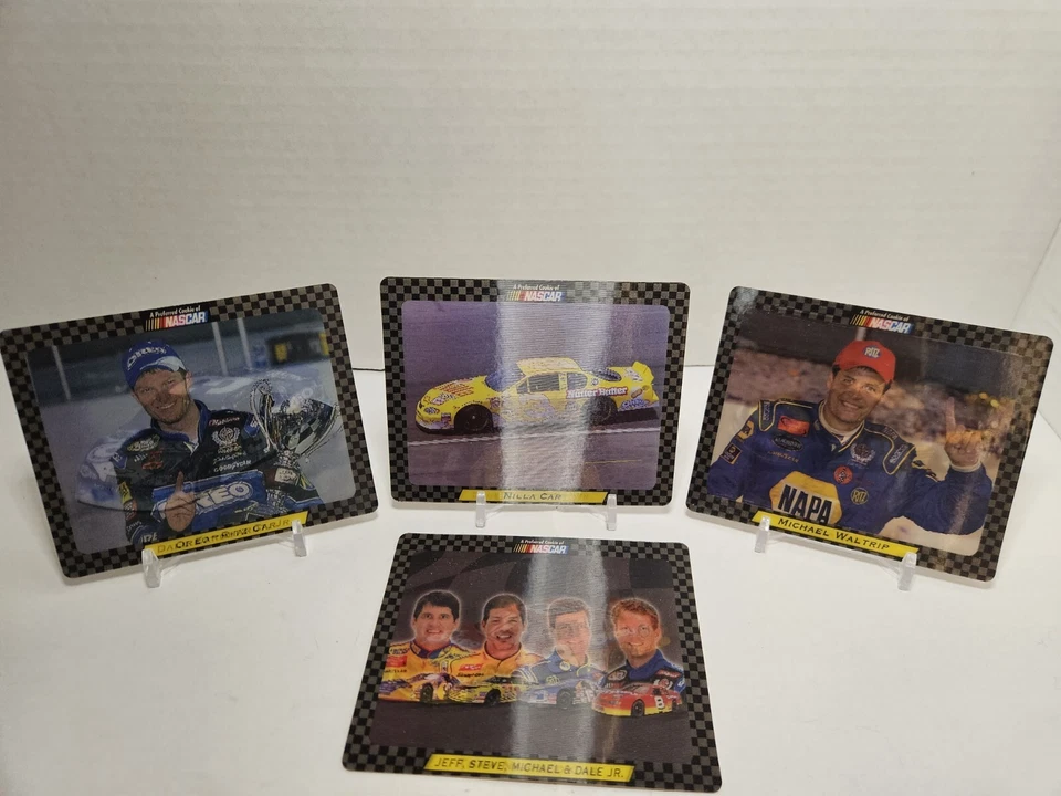 Juego completo de 4 tarjetas holográficas NASCAR 2002 Nilla Wafers Dale Earnhardt Jr  Foto 1 de 4