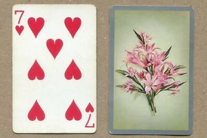 STRAUSS ROSA LILIEN (Sieben der Herzen) SPIELKARTE TAUSCHEN - Bild 1 von 3
