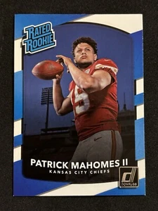 2017 Panini Donruss Patrick Mahomes II Rated Rookie #327 RC Chiefs - Foto 1 di 2