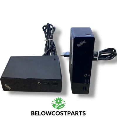 Lote de 2 Lenovo ThinkPad OneLink Pro Dock DU9033S1 – 03X6867 – Estación de acoplamiento Foto 1 de 3