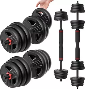 Adjustable Dumbbells, 20/30/40/55/60/70/80/90lbs Free Weight Set with Connector - Picture 1 of 87