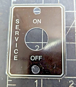 (10) Paquete de 2 placas de interruptor de palanca de encendido/apagado de 5/16” x 1 3/4” vehículo militar M88 [Z3B5 - Imagen 1 de 11