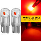 Auxito 1 2Pair T10 Red Led Inner Tail Light Bulb Super Bright 2825 168 192 194 2