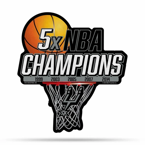Rico Industries NBA Basketball San Antonio Spurs Champ Shape Cut Pennant Cover