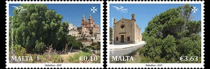 Malta 2017 malte Euromed Trees Mediterranean Tetraclinis arbre Bäume 2v mnh ** - Picture 1 of 1